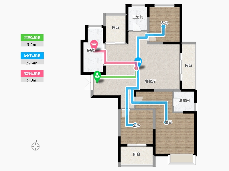 河南省-洛阳市-建业龙城-119.89-户型库-动静线