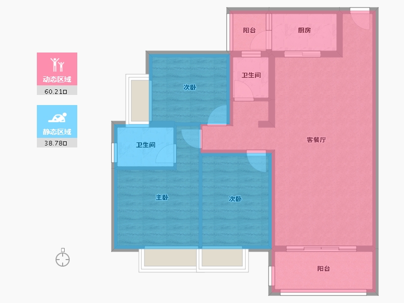 贵州省-六盘水市-太古城-95.00-户型库-动静分区