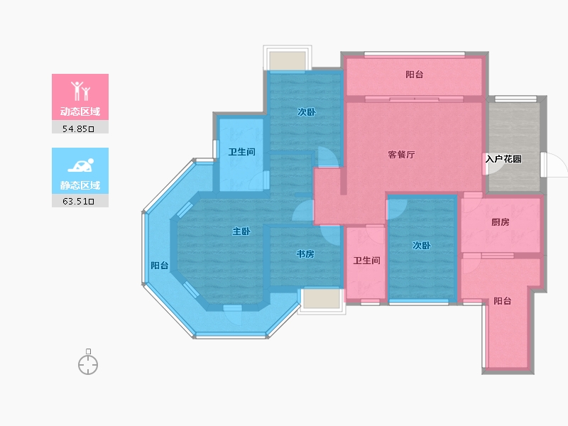 四川省-成都市-中德英伦世邦-109.59-户型库-动静分区