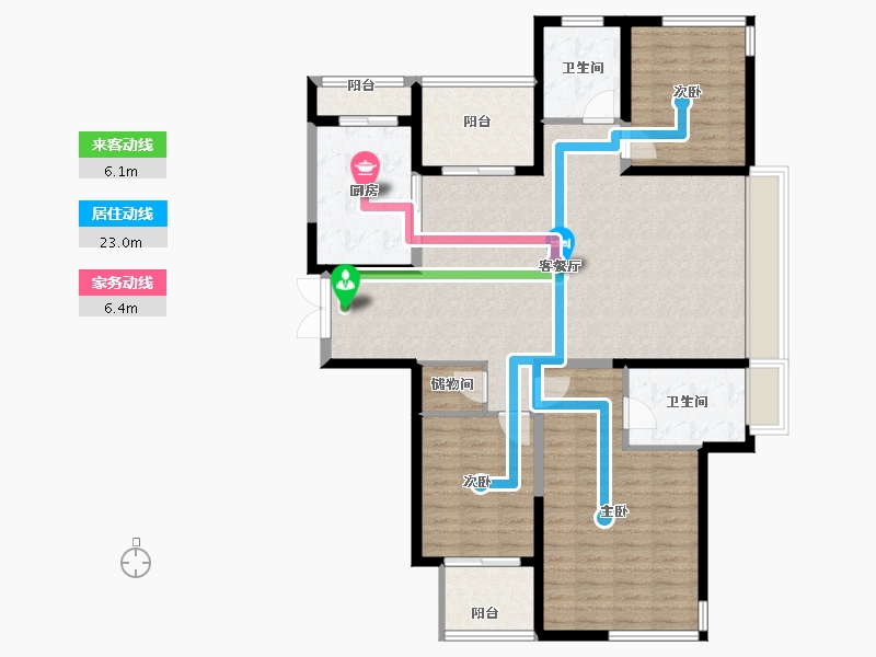 河南省-洛阳市-建业龙城-121.13-户型库-动静线