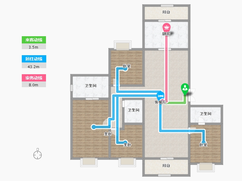 湖南省-长沙市-长沙星河湾-193.40-户型库-动静线