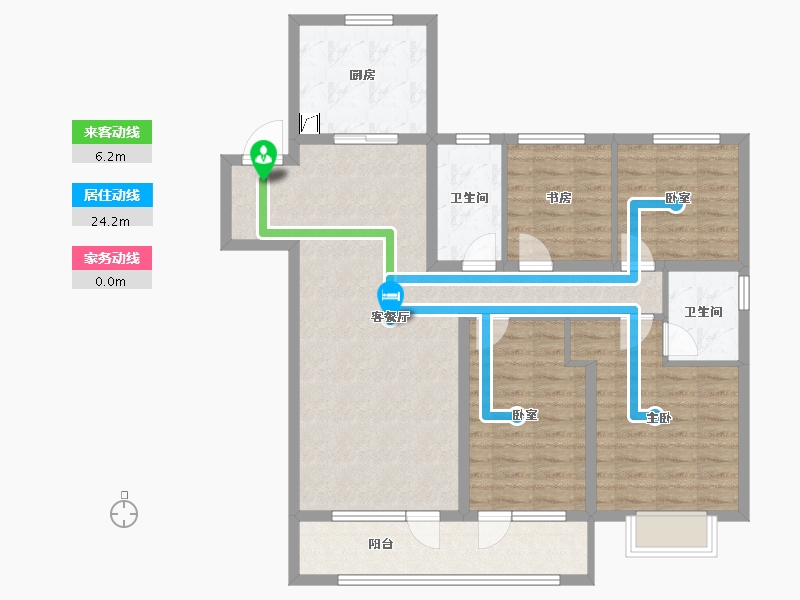 山东省-潍坊市-融创融公馆-104.18-户型库-动静线