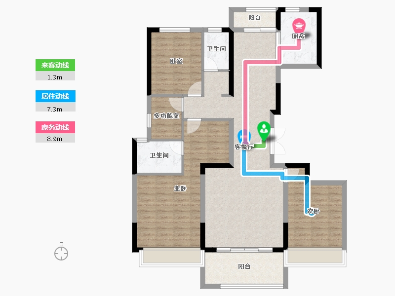 河南省-洛阳市-美景永宁府-115.63-户型库-动静线