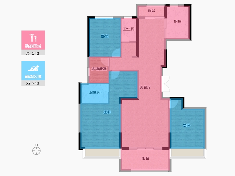 河南省-洛阳市-美景永宁府-115.63-户型库-动静分区