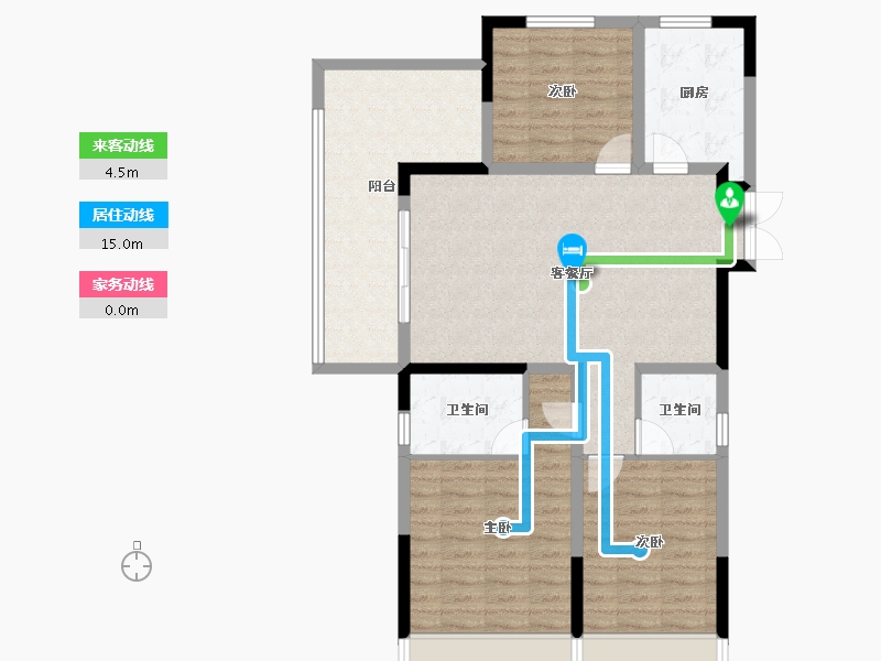 河南省-洛阳市-银隆·同心湖畔-98.22-户型库-动静线