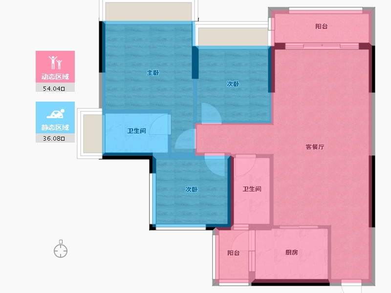 广东省-阳江市-星海湾-83.00-户型库-动静分区