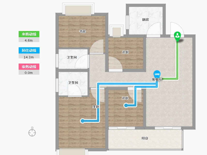 江苏省-宿迁市-宿迁天铂-112.80-户型库-动静线