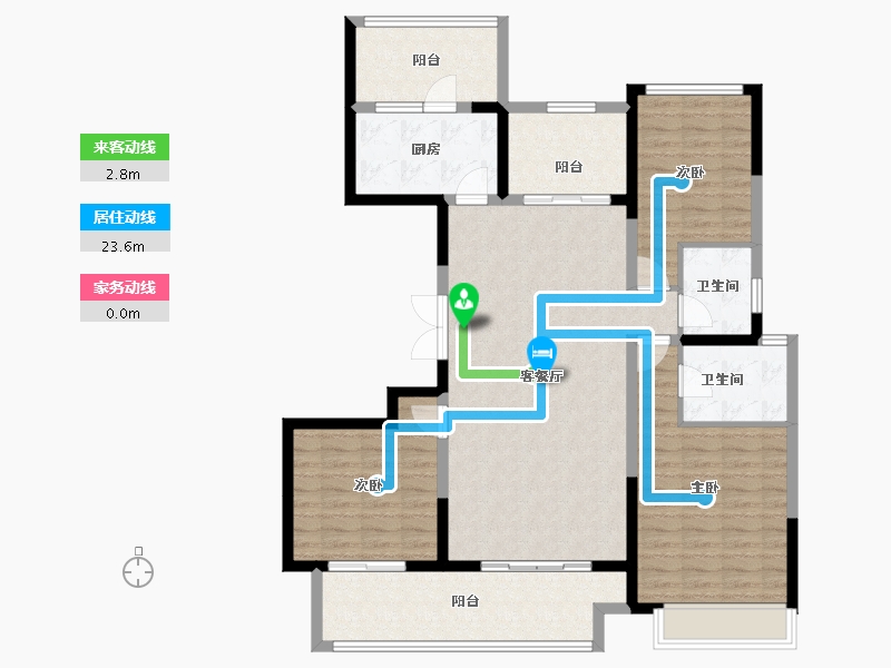 河南省-洛阳市-建业龙城-120.06-户型库-动静线