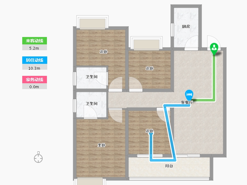 江苏省-宿迁市-宿迁天铂-112.50-户型库-动静线