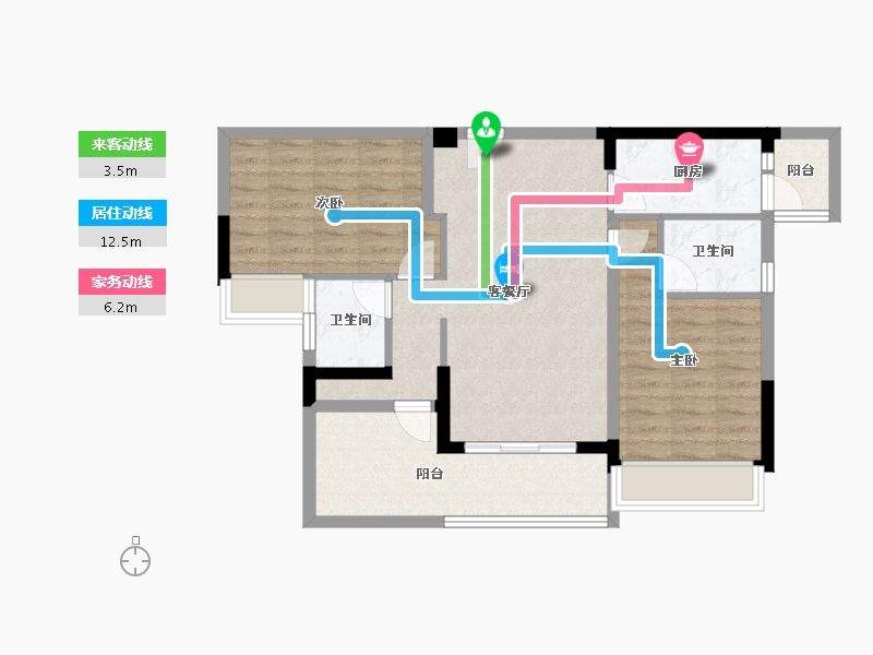 广东省-惠州市-奥园誉博府-77.77-户型库-动静线