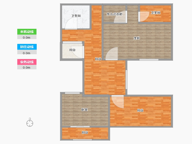 山东省-烟台市-磁山温泉小镇-120.00-户型库-动静线