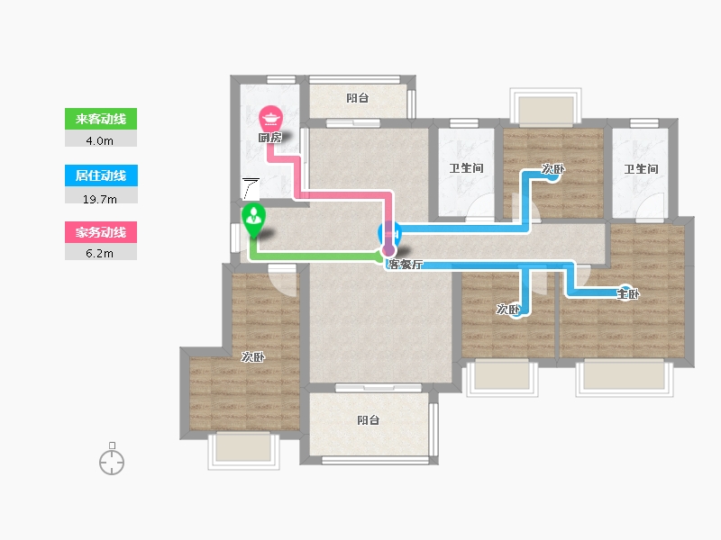 四川省-成都市-保利青江花园-92.47-户型库-动静线