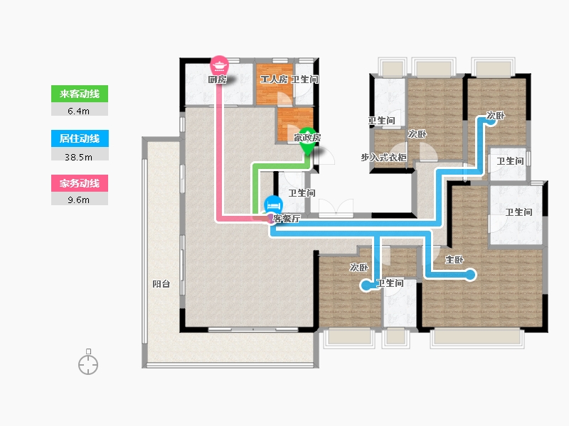 云南省-昆明市-融创九雲府-234.40-户型库-动静线