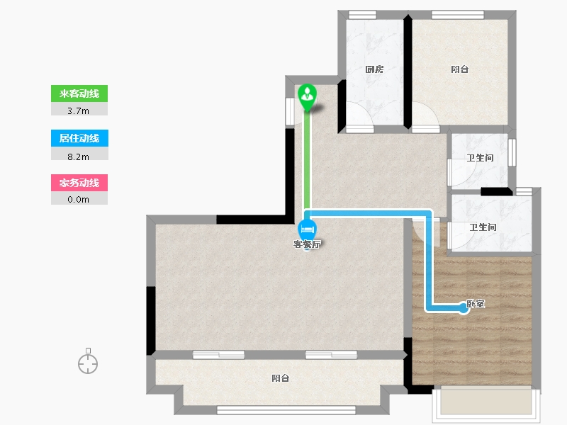 安徽省-滁州市-金鹏清风明月-88.00-户型库-动静线