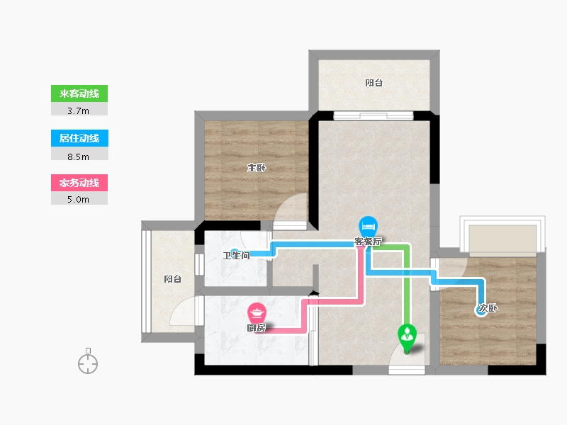 四川省-眉山市-天府理想城-52.12-户型库-动静线