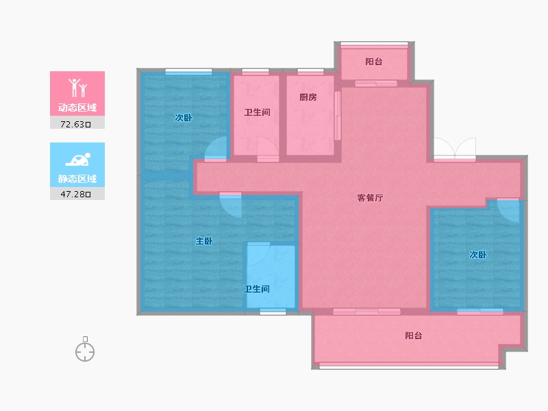 河南省-洛阳市-江山名邸-107.12-户型库-动静分区