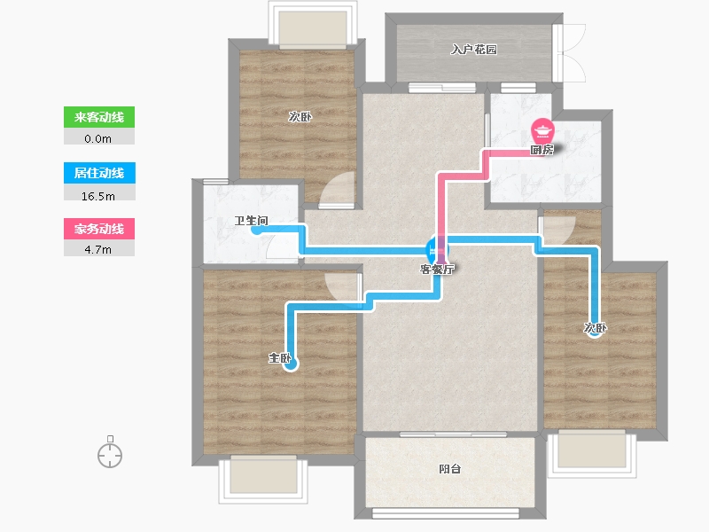 江苏省-镇江市-香江状元府-81.93-户型库-动静线