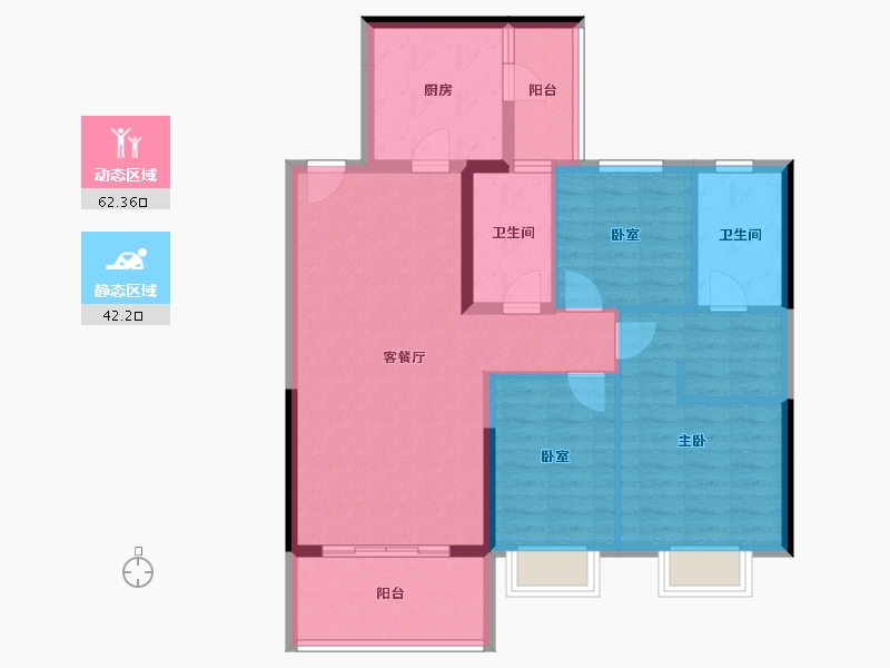 江苏省-镇江市-紫东恒大文化旅游城-93.74-户型库-动静分区