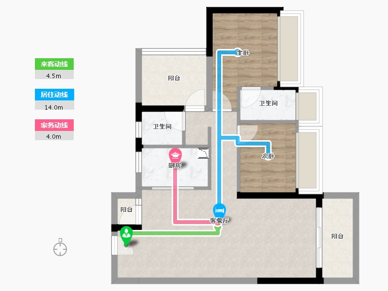 广东省-惠州市-龙光玖榕府-68.51-户型库-动静线