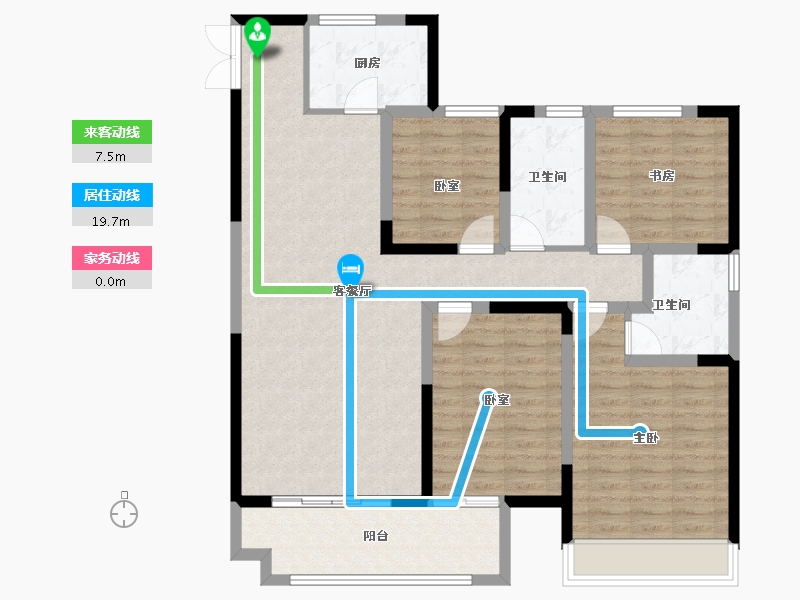 河南省-洛阳市-江山名邸-114.41-户型库-动静线