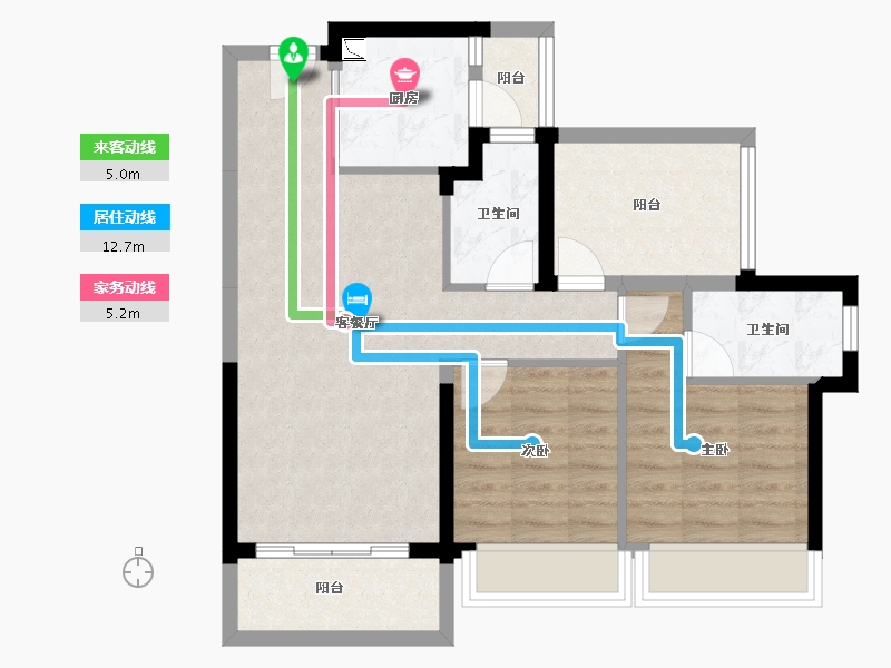 广东省-惠州市-龙光玖瑞府-74.18-户型库-动静线