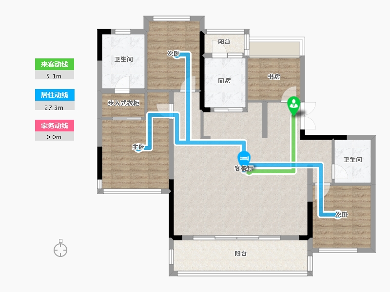 四川省-成都市-中粮武侯瑞府-123.93-户型库-动静线