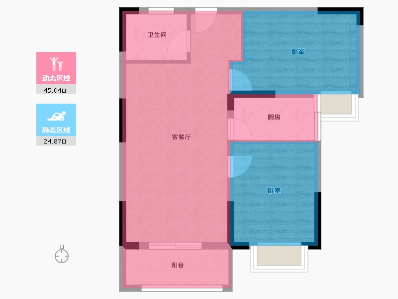 河南省-洛阳市-文兴书苑-62.76-户型库-动静分区