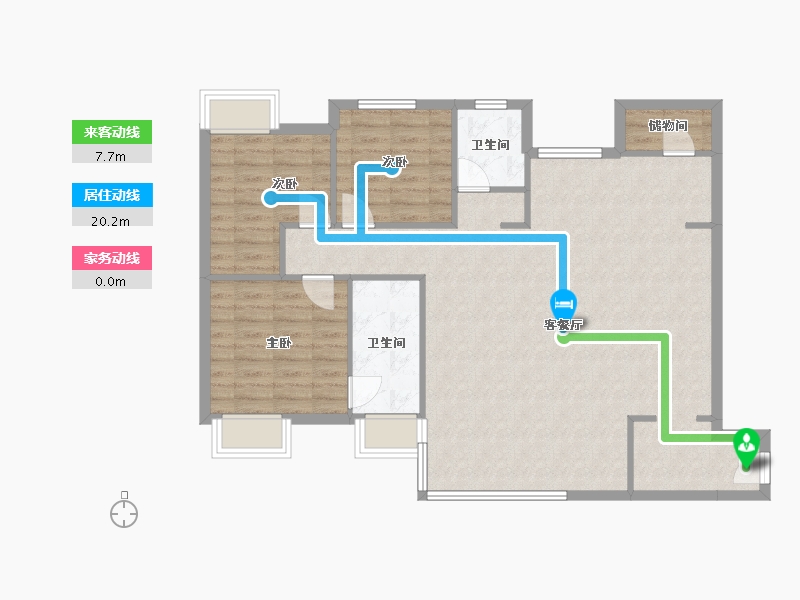 四川省-成都市-鹭湖宫-98.00-户型库-动静线