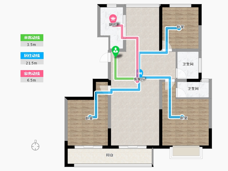 河南省-洛阳市-万象嵩州府-106.30-户型库-动静线