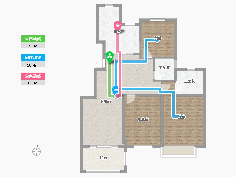 湖北省-黄石市-中冶黄石公园-108.00-户型库-动静线