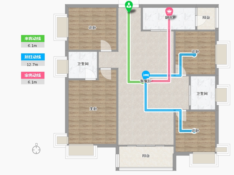 四川省-成都市-鹭湖宫-116.00-户型库-动静线