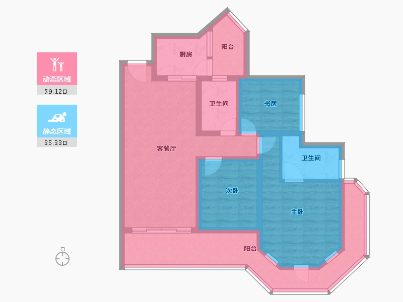 四川省-成都市-中德英伦世邦-81.60-户型库-动静分区