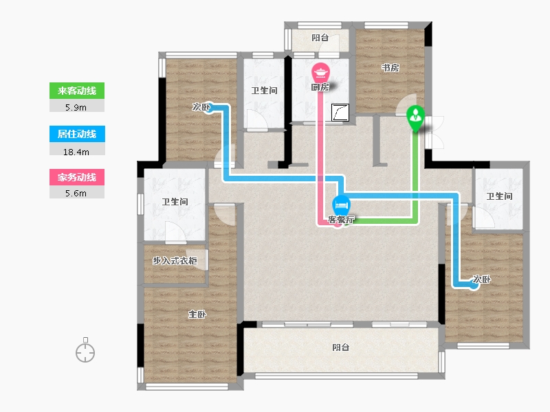 四川省-成都市-中粮武侯瑞府-142.15-户型库-动静线