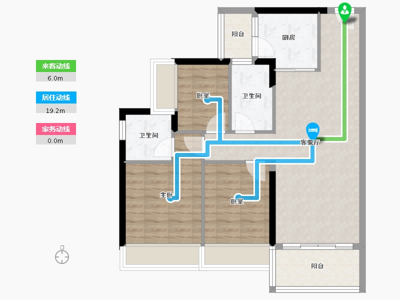 广东省-惠州市-碧桂园南站新城-78.21-户型库-动静线