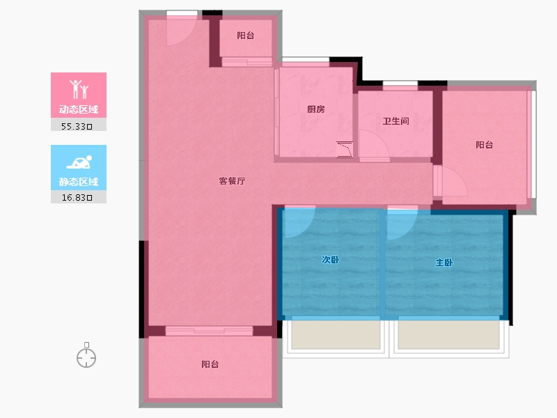 广东省-惠州市-龙光玖瑞府-64.11-户型库-动静分区