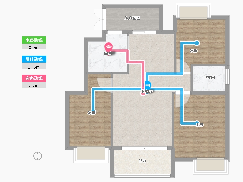 江苏省-镇江市-香江状元府-84.00-户型库-动静线