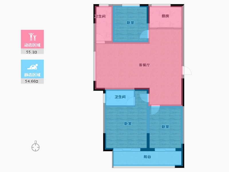 河南省-洛阳市-万象嵩州府-99.05-户型库-动静分区