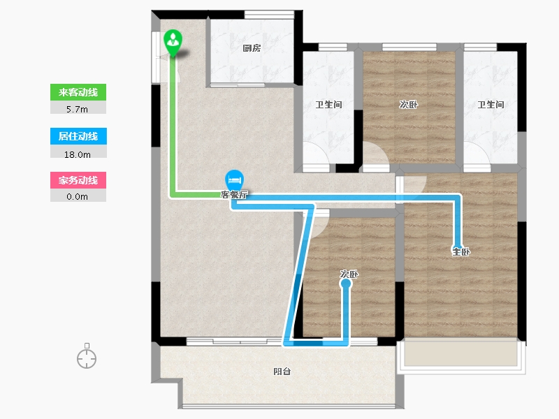 河南省-洛阳市-香麓湾-97.32-户型库-动静线