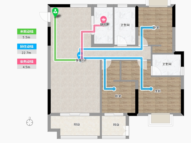 湖北省-襄阳市-中梁紫悦首府-94.54-户型库-动静线