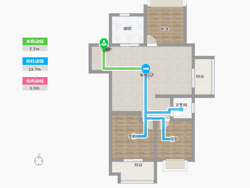 江苏省-宿迁市-融创黄河映-90.40-户型库-动静线