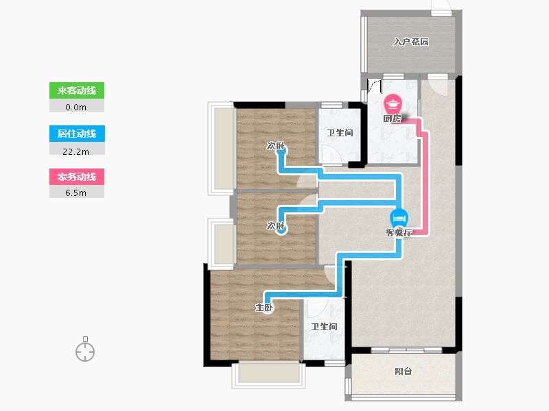 四川省-成都市-瑞居·海布斯卡-116.00-户型库-动静线