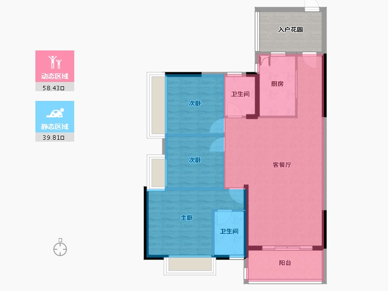 四川省-成都市-瑞居·海布斯卡-116.00-户型库-动静分区