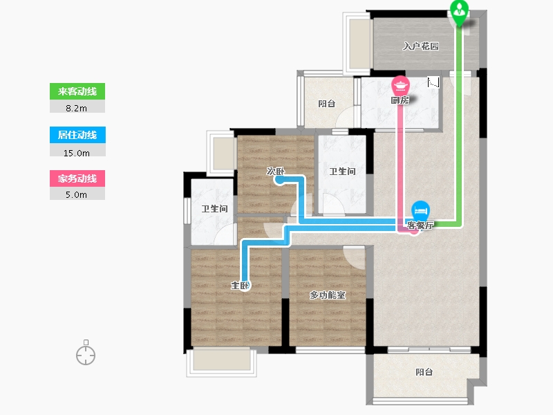 广东省-惠州市-恒福山语海-96.80-户型库-动静线