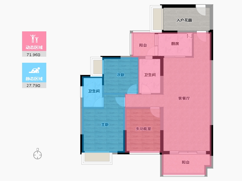 广东省-惠州市-恒福山语海-96.80-户型库-动静分区