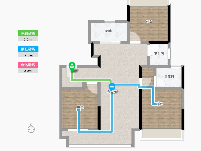 江苏省-宿迁市-融创黄河映-94.40-户型库-动静线