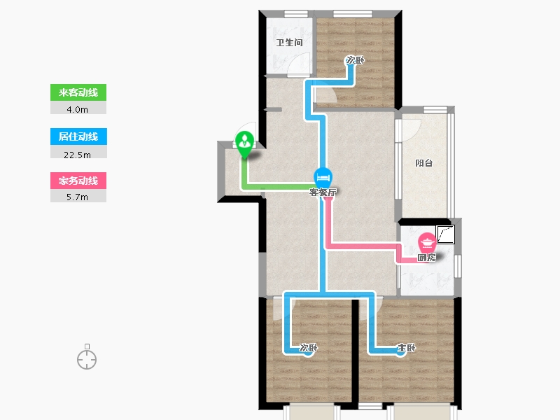 山东省-烟台市-力高阳光海岸-81.60-户型库-动静线