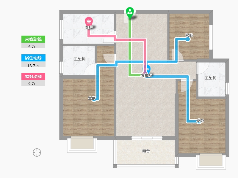 福建省-漳州市-领秀侨城-92.00-户型库-动静线