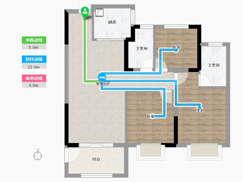 湖北省-襄阳市-中梁紫悦首府-79.20-户型库-动静线