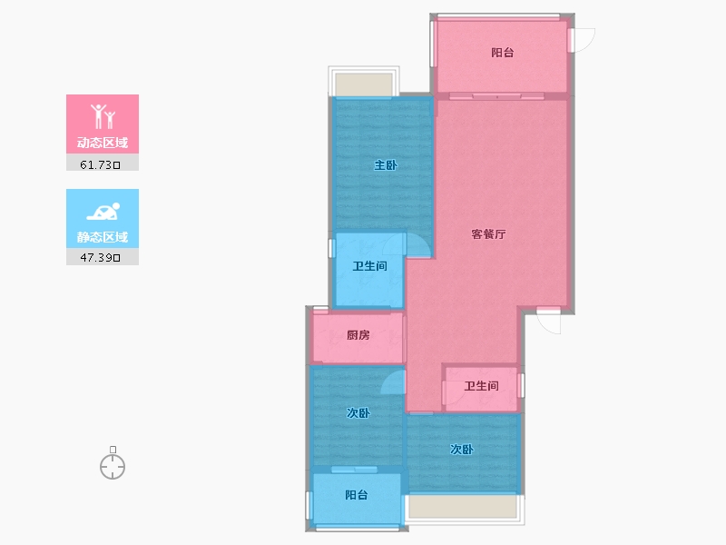 广东省-汕头市-金汇苑-98.00-户型库-动静分区