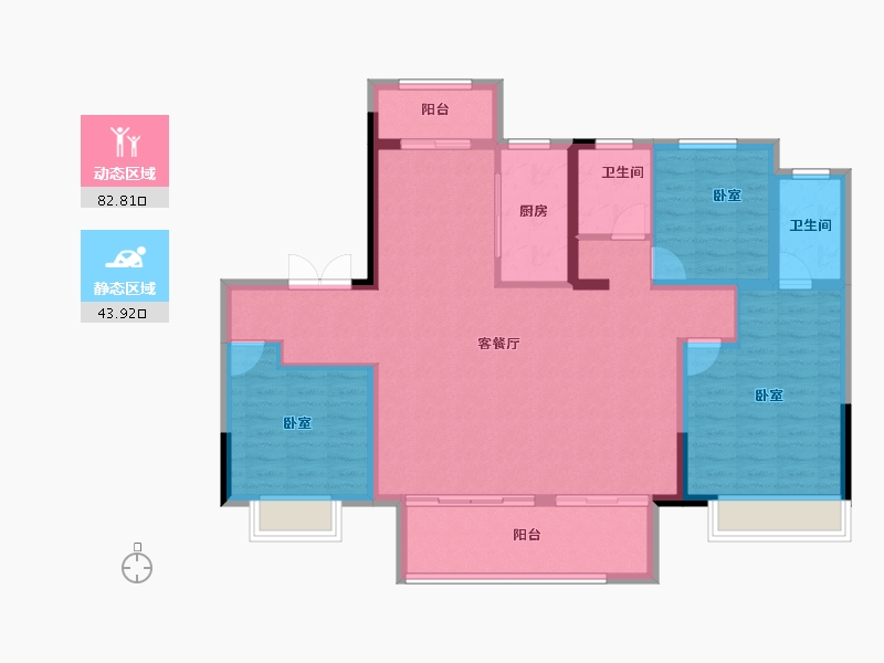 河南省-洛阳市-星联开元府-115.03-户型库-动静分区